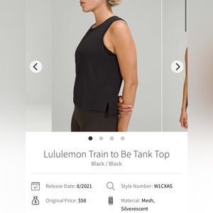 Lululemon Train to Be Tank